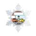 The Holiday Aisle® Personalized NTT Cartoon Snowflake Car Enthusiast, Car Lover Christmas Holiday Shaped Ornament Plastic in Blue/Gray | Wayfair