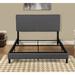 Latitude Run® Pacer Storage Standard Bed Upholstered/Metal in Gray | 46 H x 63.38 W x 83.07 D in | Wayfair CBE191907FFA42FD8697F8929D22455E