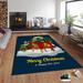 Blue/Green 55 x 31 x 0.16 in Area Rug - East Urban Home Rectangle Machine Made Power Loom Area Rug in Navy Blue/Red/Green | Wayfair
