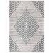 Beige/Blue Rectangle 2'7" x 4'11" Area Rug - East Urban Home Morelia Geometric Machine Woven Velvet Area Rug in 31.0 x 0.31 D | Wayfair