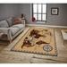 White 71 x 47 x 0.16 in Area Rug - East Urban Home Rectangle Machine Made Power Loom Area Rug in Beige/Brown | 71 H x 47 W x 0.16 D in | Wayfair