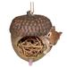 Millwood Pines Aaronmichael Resin Acorn & Squirrel Bird House Resin in Brown | 4.75 H x 4.5 W x 4.5 D in | Wayfair 86F2F89D3AA2459C8E1B3058D638613C