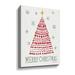 The Holiday Aisle® Merry Christmas Crop - Graphic Art on Canvas in Gray/Red | 18 H x 12 W x 2 D in | Wayfair 5BF49BC1EE844D369D6EA952037B0EDE