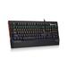 Gaming GLK-810 Mechanical Keyboard With Monochromatic Light Mixing Back-Lit LED Cherry MX Red With Detachable Soft-Touch Wrist Rest