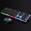 Game Keyboard Wired USB Lighting Mechanical Feel Computer Keyboard Mouse Sets For PS4/PS3/Xbox One And 360