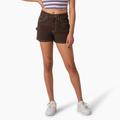 Dickies Women's Carpenter Shorts, 3" - Chocolate Brown Size 34 (FRR50)