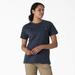 Dickies Women's Heavyweight Short Sleeve Pocket T-Shirt - Airforce Blue Size L (FS450)