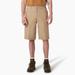 Dickies Men's Flex Cooling Active Waist Regular Fit Shorts, 13" - Desert Sand Size 44 (WR670)