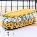 Back to School Backpack Savings! Dvkptbk students Kids Cats School Bus pencil case bag office stationery bag FreeShipping