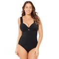 Plus Size Women's Sweetheart One Piece Swimsuit by Swimsuits For All in Black (Size 4)