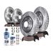 2003-2004 Buick Park Avenue Front and Rear Brake Pad and Rotor Kit - Detroit Axle