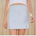 Brandy Melville Skirts | Brandy Melville Blue Plaid Cara Double Slit Mini Skirt Nwt Rare | Color: Blue/White | Size: One Size