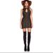 Free People Dresses | Free People Black And Gold Mini Dress | Color: Black/Gold | Size: M