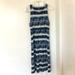 Athleta Dresses | Athleta Navy/Blue/White Patterned Super Soft Tank Dress Sz S | Color: Blue/White | Size: S