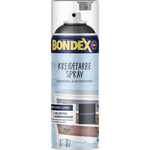 "BONDEX Kreidespray ""Kreidefarbe"" Farben Gr. 0,4 l, grau (edles anthrazit, grau) Farben Lacke"