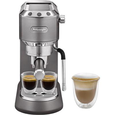 DE'LONGHI Espressomaschine "Dedica Arte EC885.GY", grau, B:14,9cm H:30,5cm T:33cm, Kaffeemaschinen, Siebträger, Farbe: g