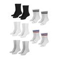 Freizeitsocken URBAN CLASSICS "Accessoires Sporty Socks 10-Pack" Gr. 35-38, bunt (black, white, grey, navy) Herren Socken Multipacks