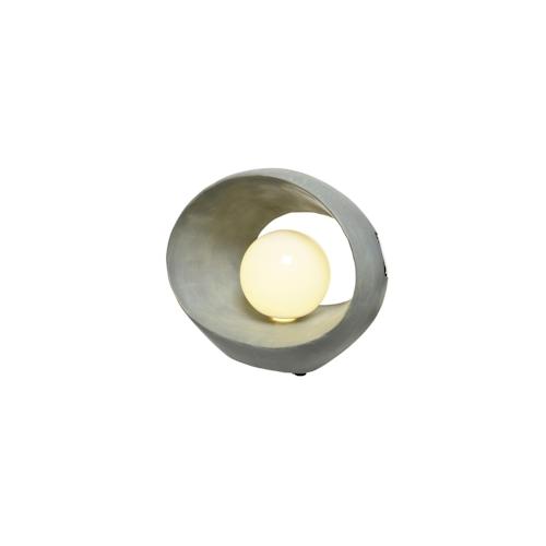 LED Solar Dekoleuchte grau 21cm Kugellampe im Stein Solarleuchte Gartenleuchte