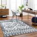 Bram 6' x 9' Light Gray/Black White/Gray/Dark Gray/Multi Brown/Beige/Brown/Tan/Dark Red Area Rug - Hauteloom