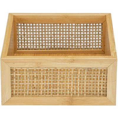 Badablage Allegre l, Aus Bambus und Rattan, Braun, Bambus natur, Rattan natur - braun - Wenko