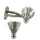 Badminton Shuttlecock Novelty Cufflinks