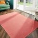 Hug Rug Woven Washable Rugs in Coral Pink