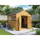 BillyOh Expert Tongue and Groove Apex Garden Shed Workshop - PT8x10 T&G Apex Windowed Wooden Shed - 8 x 10ft