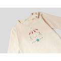 Benetton, Warm Printed T-shirt In Organic Cotton, taglia 9-12, Creamy White, Kids