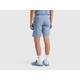 Benetton, Chino Bermudas In Stretch Cotton, taglia 40, Air Force Blue, Men