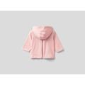 Benetton, Double-breasted Hoodie, taglia 6-9, Soft Pink, Kids
