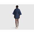 Benetton, Chambray Kimono Jacket, taglia XS, Dark Blue, Women