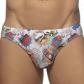 Addicted Comic Swim Briefs - White S