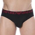 Emporio Armani All Over Printed Microfiber Briefs - Black S