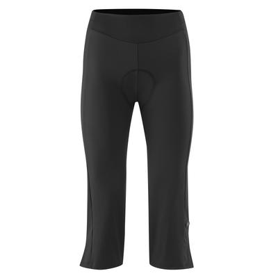 Fahrradhose GONSO "Essential Tight 3/4 Flared W", Damen, Gr. 38, Normalgrößen, schwarz, 90% Polyamid, 10% Elastan, Hosen, Damen Radhose mit Sitzpolster, Radlerhose Image