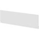 Gloss White mdf 1800mm Front Bath Panel with Plinth - White