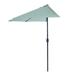 9ft Half Round Patio Umbrella with Easy Crank by Pure Garden, Base Not Included