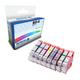 Compatible Everyday Valuepack of BCI-6Bk, C, M, Y, PC, PM, G & R - 8x Replacement Ink Cartridges for Canon Printers