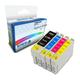 Remanufactured Everyday Valuepack of T1001, T1002, T1003 & T1004 Replacement Ink Cartridges for Epson Printers