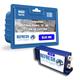 Compatible 767-8BI/767-8BN (767-8SB) Blue Ink Cartridge Replacement for Pitney Bowes Franking Machines