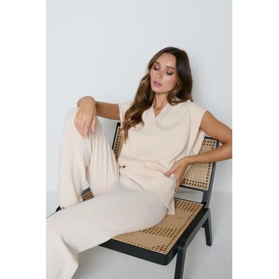 Hayden Sleeveless Jumper - Cream