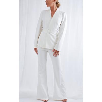 Morgan Flare Trousers - White
