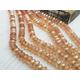 4 x 7mm Rondelle Beads in Sapphirite with an Etched Finish | Full Strand of 50 Beads