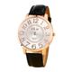 Simple Fashion Printed Strap With Big Digital Round Dial Ladies Quartz Watch