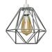 New Industrial Cage Lamp Shade Geometric Shape Vintage Pendant Ceiling Lights Lampshade LED Light SILVER