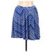 Old Navy Casual Skirt: Blue Chevron/Herringbone Bottoms - Women's Size Medium