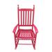 Cterwk Wooden Porch Rocker Chair Red