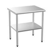 ROVSUN 30 x 24 Stainless Steel Commercial Metal Table for Prep & Work