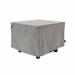 Modern Leisure Garrison Square Fire Pit Table Cover Waterproof 32 Square x 22 H Granite Gray
