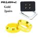 2pairs 4 Colors Disc Brake Caliper Mountain BMX Bike Bicycle Parts Titanium M6 Concave Brake Caliper Group XT Mounting Bolts Convex Washer Spacer GOLD