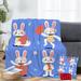 Spring Easter Throws Blanket With Pillow Cover For Room Decor Plush Lightweight Throws Blanket Easter Bunny Blanket For Adults Teen